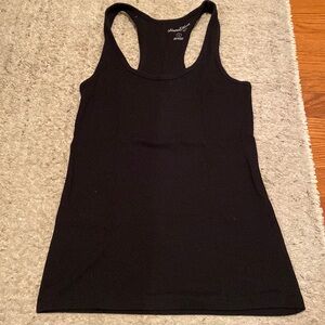 Black razor back tank top